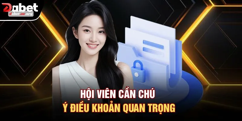 Hội viên cần chú ý điều khoản quan trọng