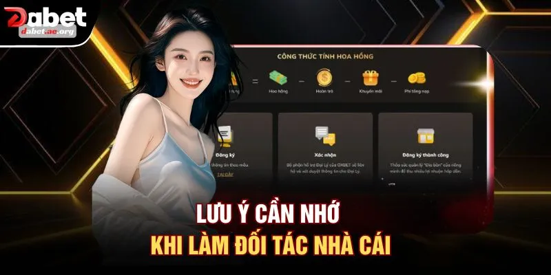 Lưu ý cần nhớ khi làm đối tác nhà cái